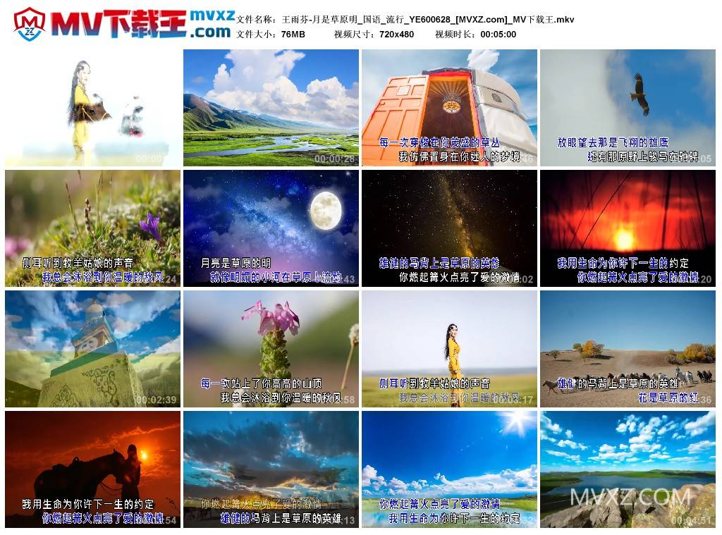 王雨芬-月是草原明_国语_流行_YE600628